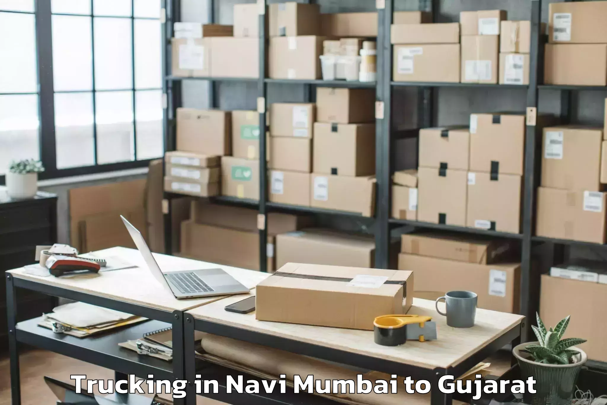 Affordable Navi Mumbai to Chotila Trucking